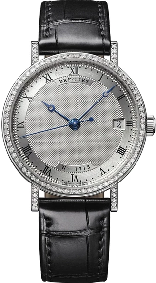 Breguet Classique Moon Phase 18K White Gold & Diamonds Lady's Watch