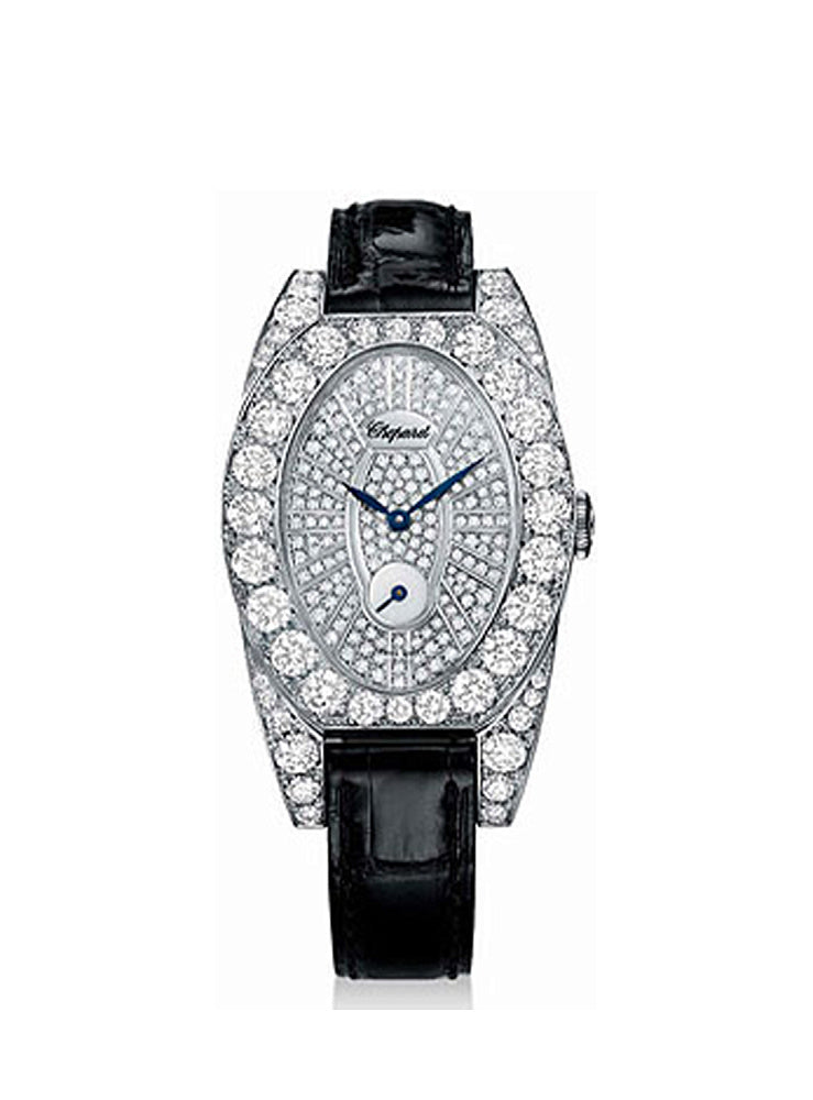 Chopard Classic Cat Eye Small Seconds 18K White Gold & Diamonds Lady's Watch