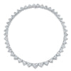 Graduated Heart Shape Diamond Necklace