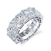 Radiant Cut Diamond Eternity Band