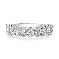 Oval Cut Half Way Band