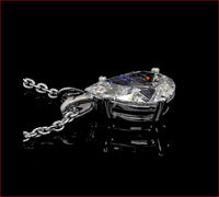 3.1 Carat Pear Lab Grown Diamond Necklace