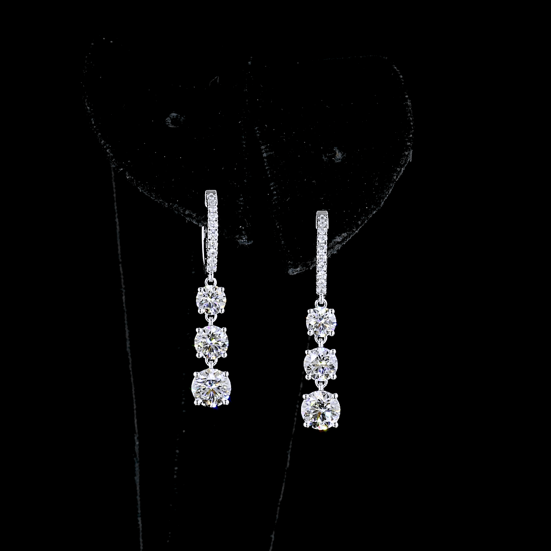 3.1 Carat Lab Grown Diamond Earrings