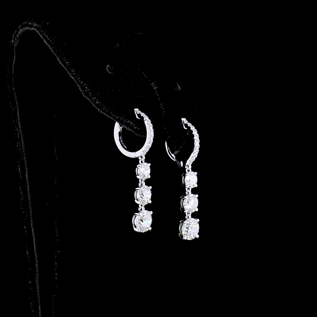 3.1 Carat Lab Grown Diamond Earrings