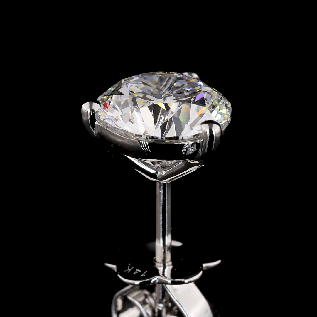 3.2 Carat Lab Grown Diamond Stud Earrings