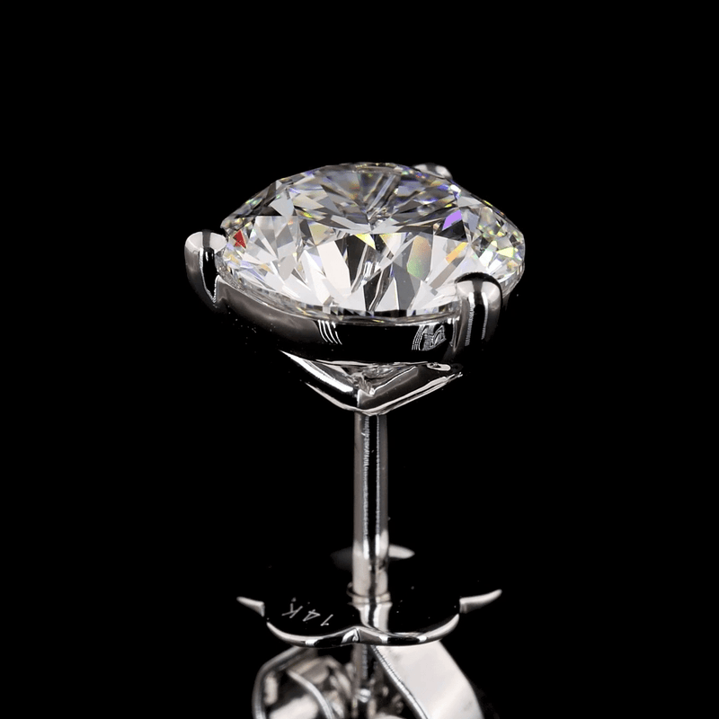 3.2 Carat Lab Grown Diamond Stud Earrings