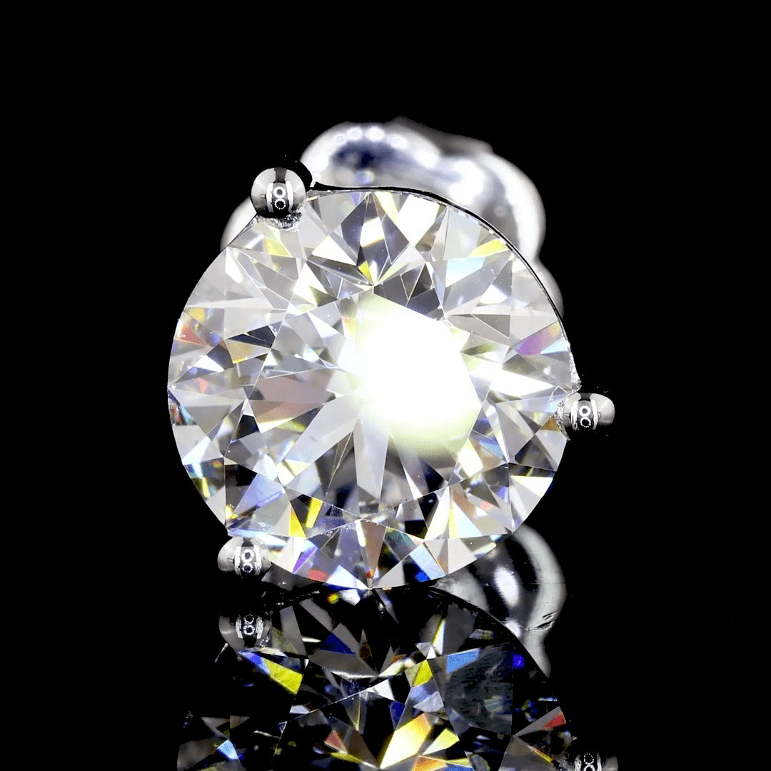 3.2 Carat Lab Grown Diamond Stud Earrings