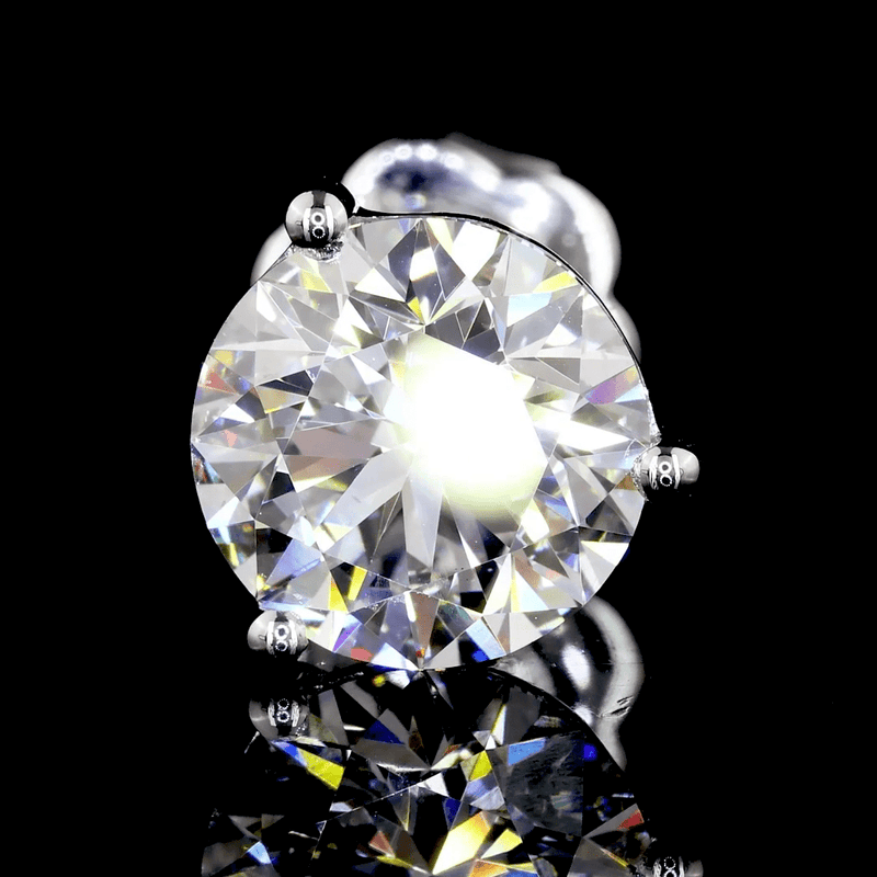 3.2 Carat Lab Grown Diamond Stud Earrings