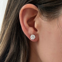 3.2 Carat Lab Grown Diamond Stud Earrings