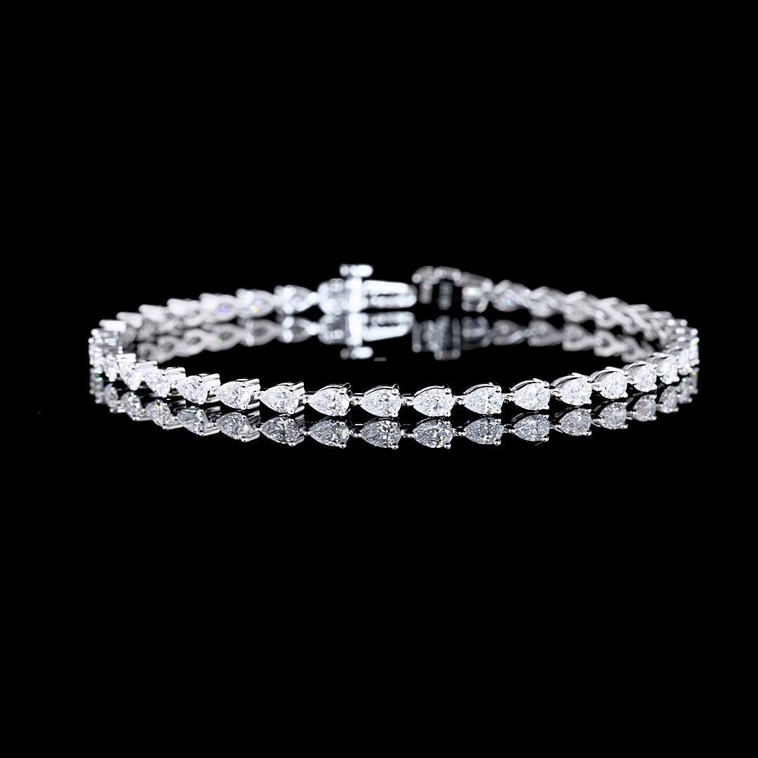 3.9 Carat Lab Grown Diamond Tennis Bracelet