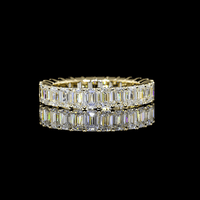 3 Carat Lab Grown Diamond Eternity Ring in Yellow Gold
