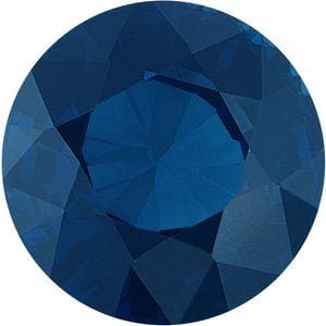 3 mm Round Faceted A Blue Sapphire