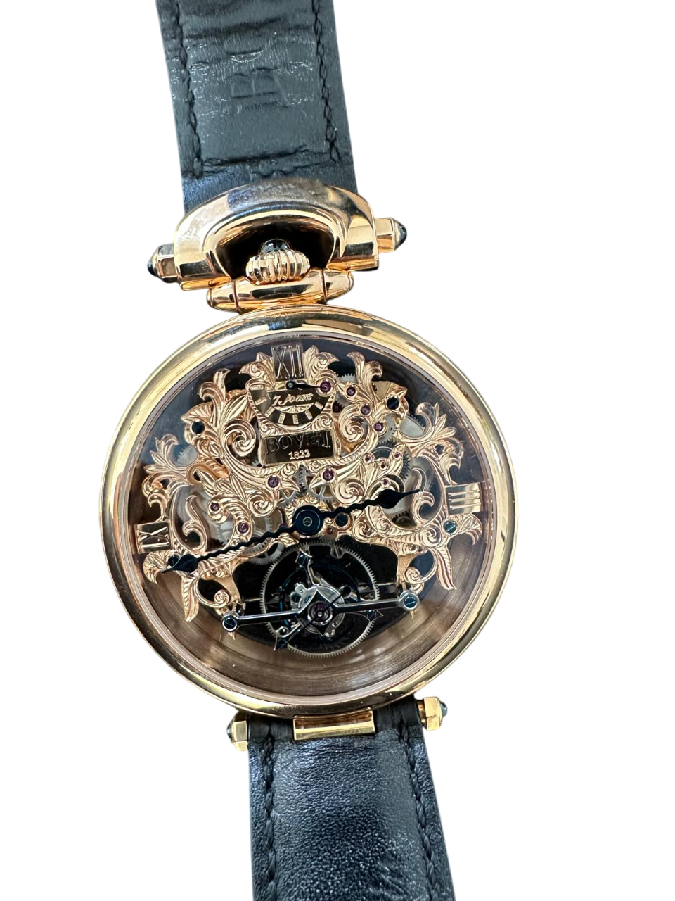 Bovet Fleurier Grandes Complications Skeleton 18K Rose Gold Men's Watch