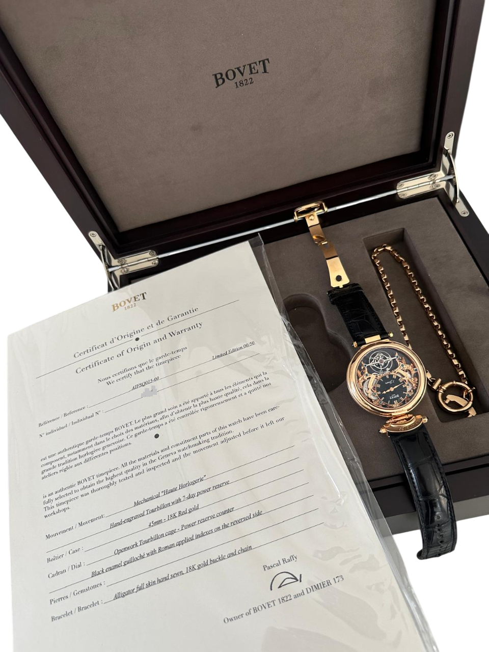 Bovet Fleurier Grandes Complications Skeleton 18K Rose Gold Men's Watch