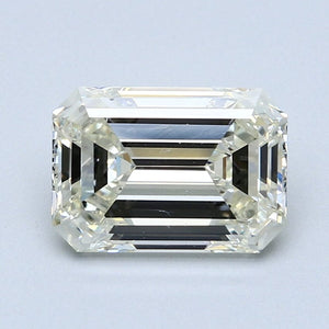 3.02 Carat L SI1 Emerald Diamond