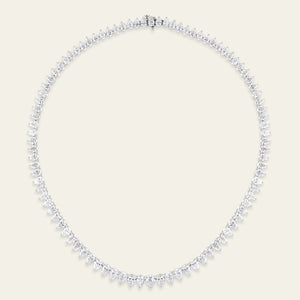 32.4 Carat Pear-Shaped Tennis Necklace