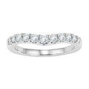 Diamond Curved Fitted Band