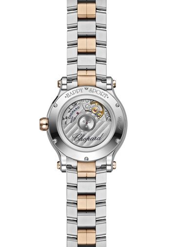 Chopard Happy Sport Stainlees steel and Ethical Rose Gold & Diamonds Ladies Watch