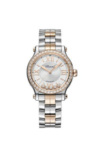 Chopard Happy Sport Stainlees steel and Ethical Rose Gold & Diamonds Ladies Watch