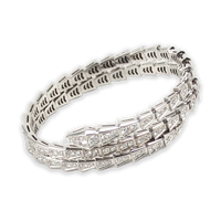 Bulgari Serpenti Viper two-coil 18K White Gold Diamond Lady's Bracelet