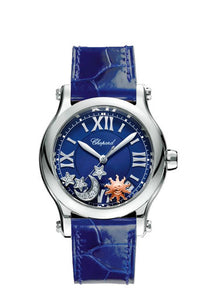 Chopard Happy Sport Sun, Moon and Stars Stainless steel Ladies Watch
