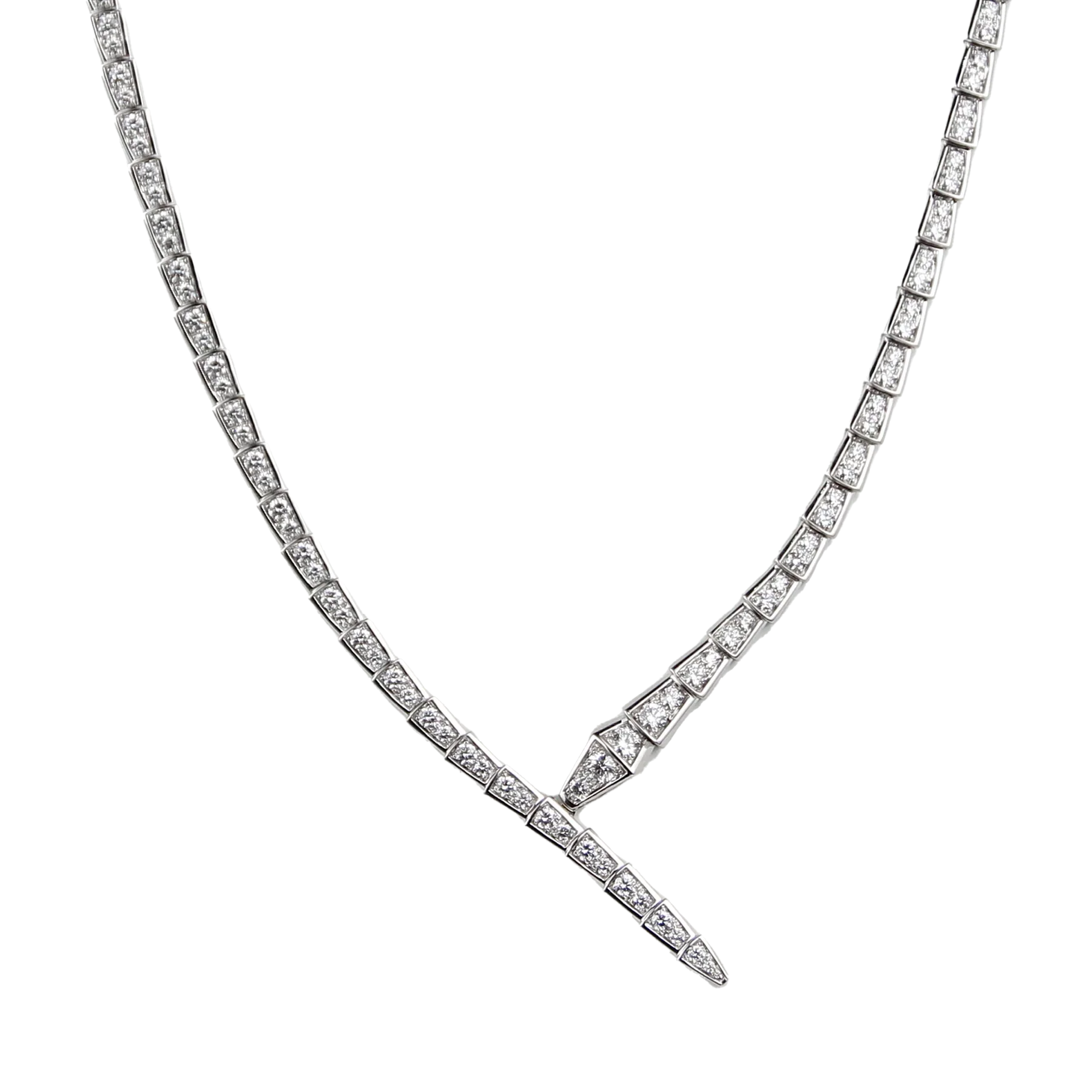 Bulgari Serpenti 5.39ctw Diamond Lady's Necklace