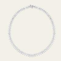 39.5 Carat Marquise Diamond Tennis Necklace