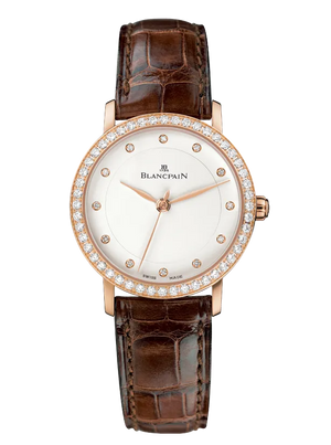 Blancpain Villeret Ultra-Slim Ultraplate 18K Red gold & Diamonds Lady's Watch