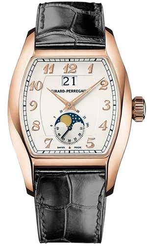 Girard Perregaux Richeville Large Date 18K Rose Gold Unisex Watch
