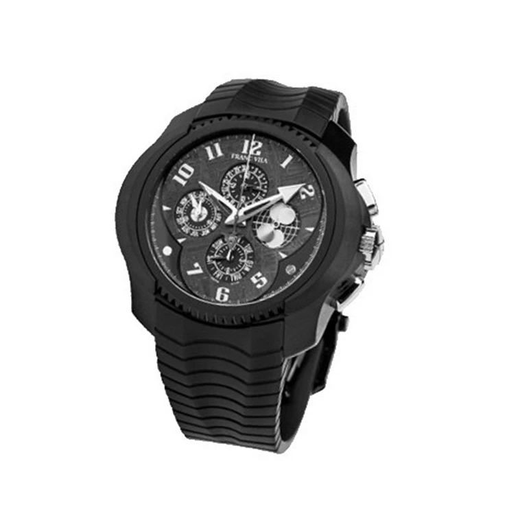 Franc Vila Interpido Quantieme Cobra Perpetual Chronograph DLC Stainless steel Men's Watch