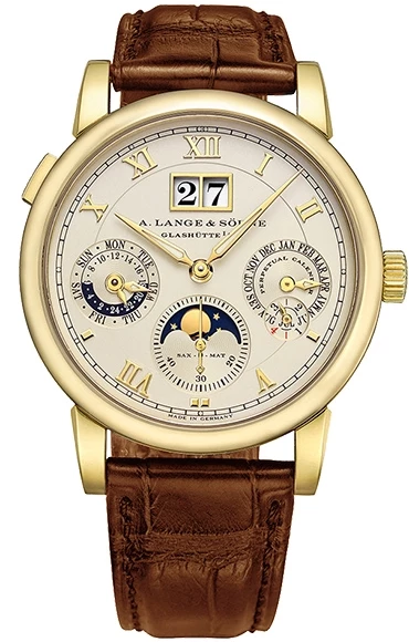 A. Lange & Sohne Langematik Perpetual & 18K Yellow Gold Men's Watch