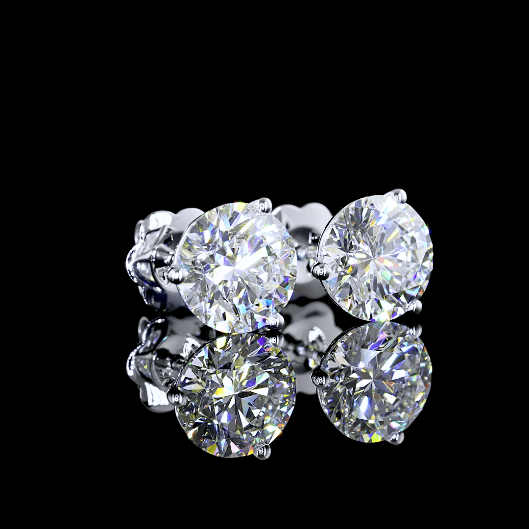 4.1 Carat Lab Grown Diamond Stud Earrings
