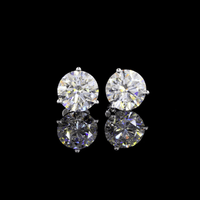 4.1 Carat Lab Grown Diamond Stud Earrings