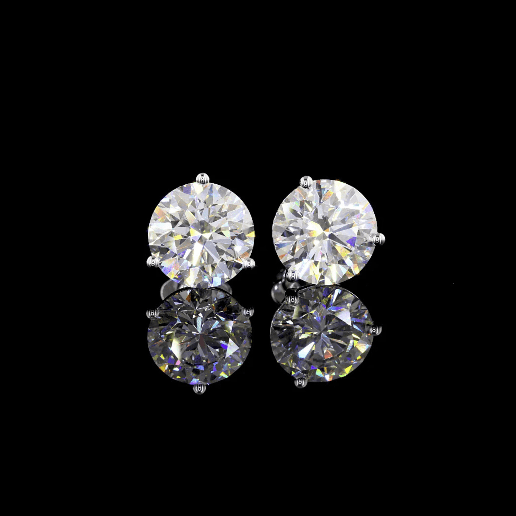 4.1 Carat Lab Grown Diamond Stud Earrings