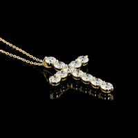 4.1 Carat Round Lab Grown Diamond Necklace