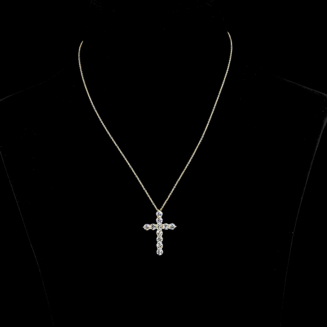 4.1 Carat Round Lab Grown Diamond Necklace