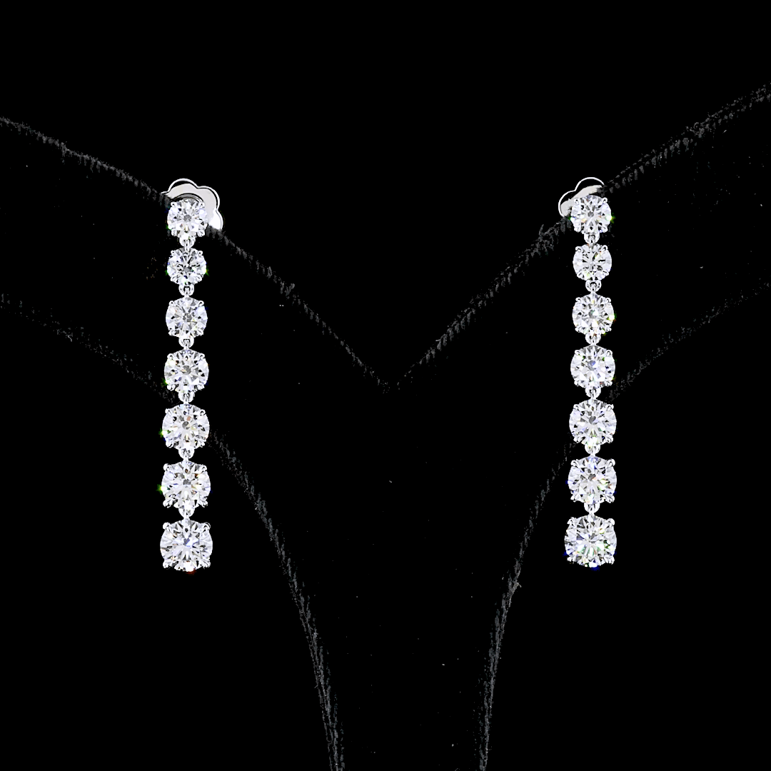 4.6 Carat Lab Grown Diamond Earrings