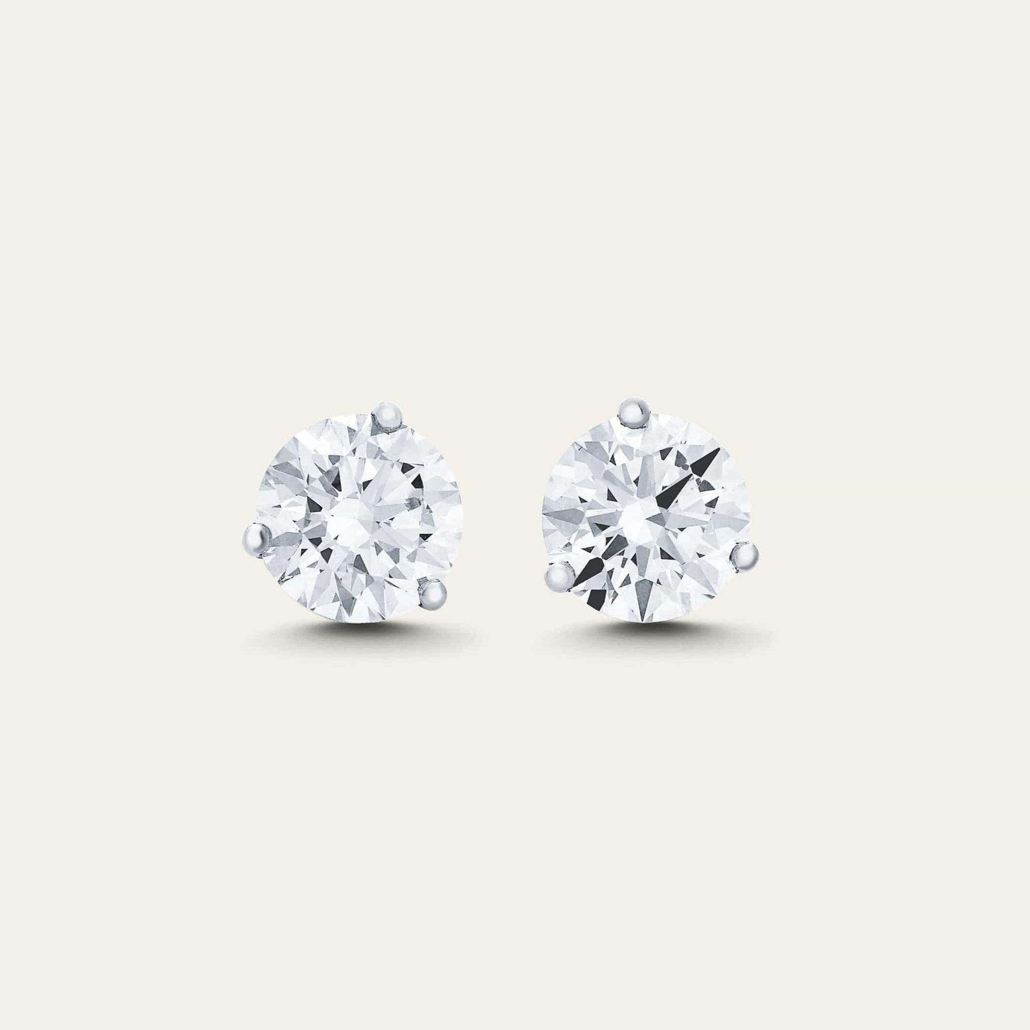 4 Carat Diamond Stud Earrings