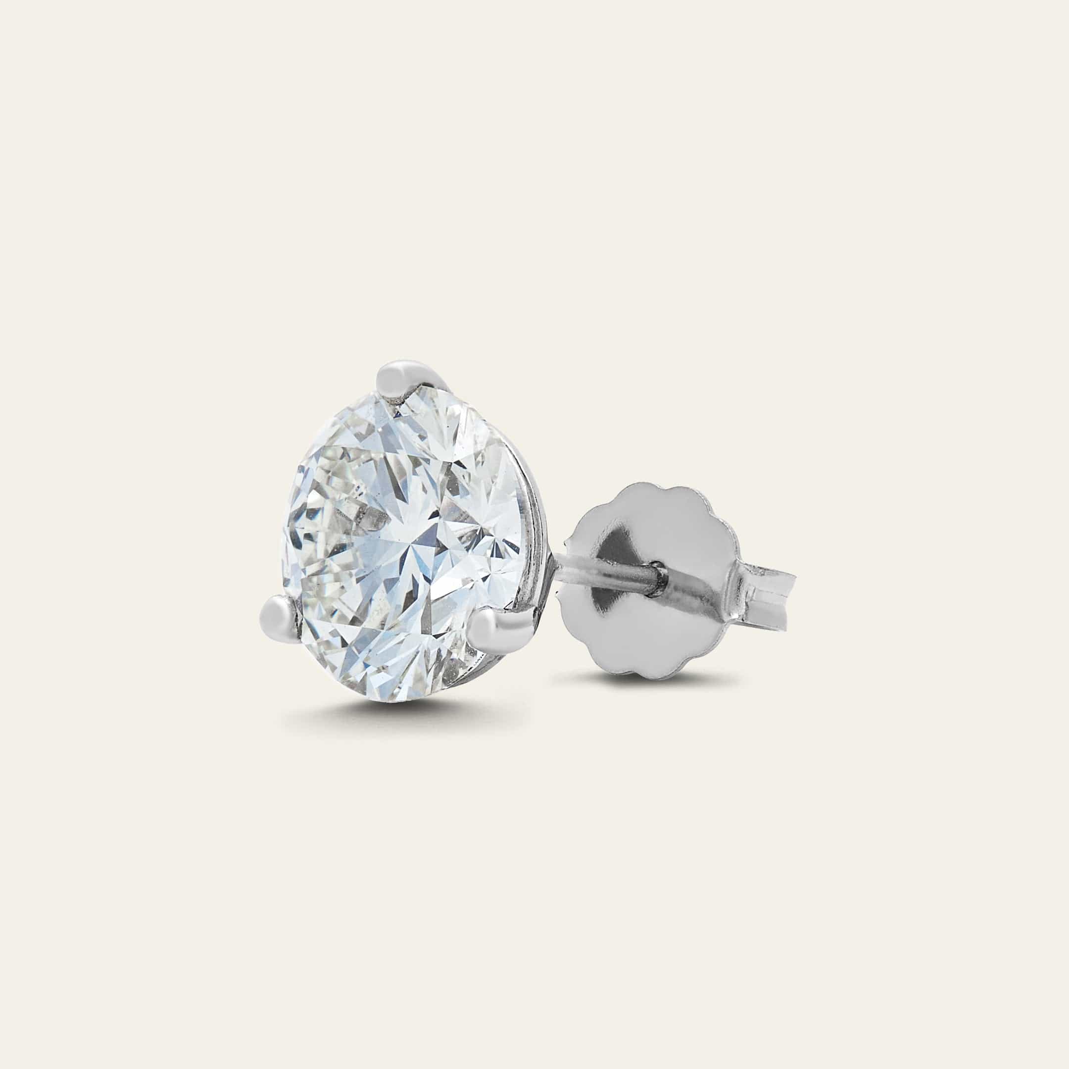 4 Carat Diamond Stud Earrings