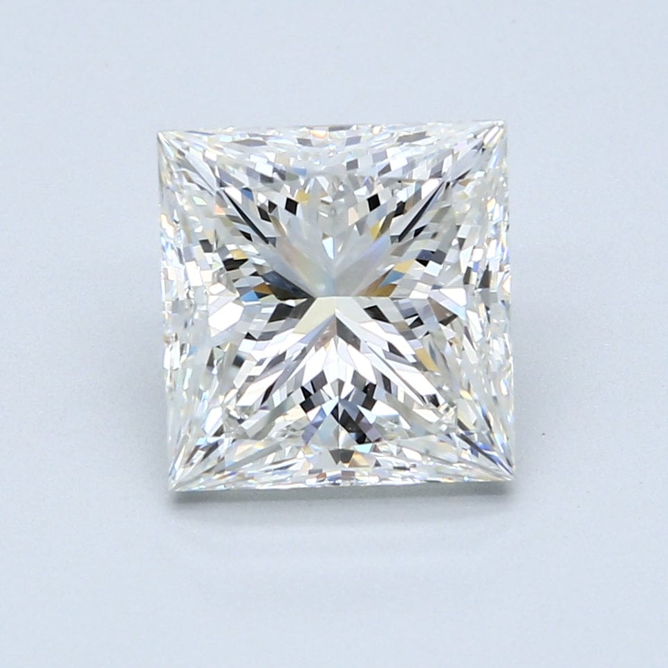 4.02 Carat H SI1 Princess Cut Diamond
