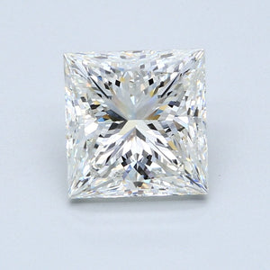 4.02 Carat H SI1 Princess Cut Diamond