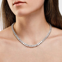 41 Carat Oval Diamond Tennis Necklace
