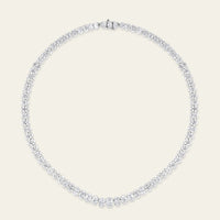41 Carat Oval Diamond Tennis Necklace