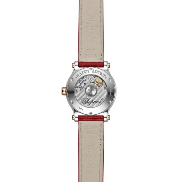 Chopard Happy Sport Stainlees steel and18K Rose Gold & Diamonds Ladies Watch
