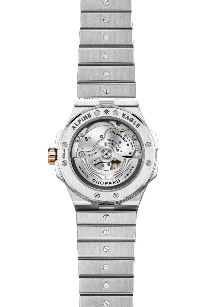Chopard Alpine Eagle Large Stainless steel & 18K Rose Gold Man's Watch