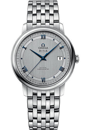 Omega De Ville Prestige Co-Axial Watch - 39.5 mm Steel Case - Rhodium-Silvery Dial - 424.10.40.20.02.001
