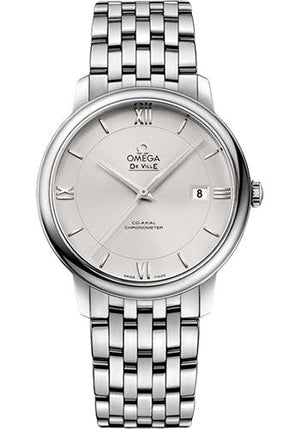 Omega De Ville Prestige Co-Axial Watch - 39.5 mm Steel Case - -Silvery Dial - 424.10.40.20.02.003
