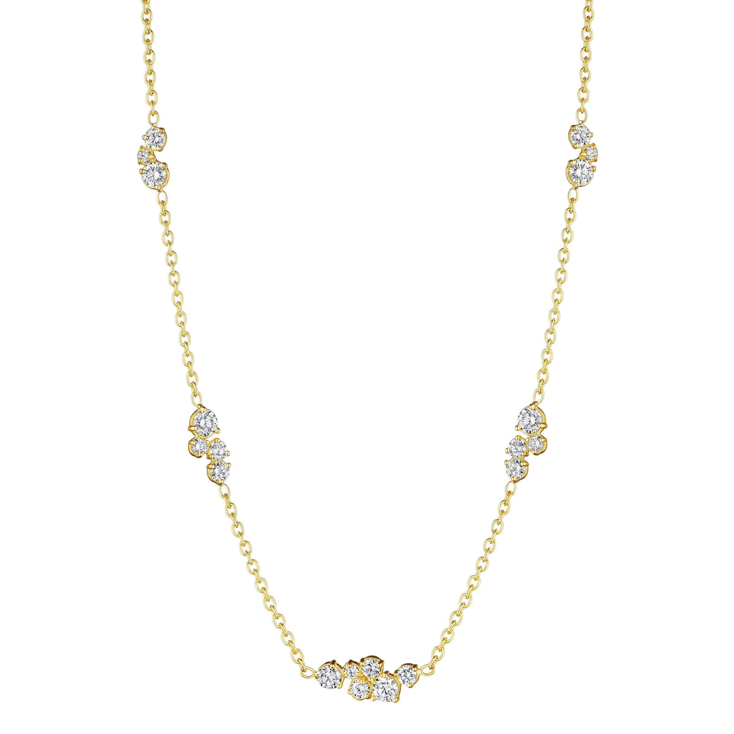 18k Yellow Gold Stardust Necklace