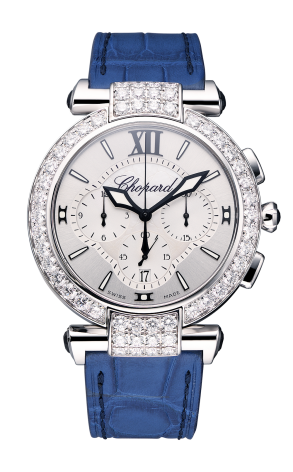 Chopard Imperiale Chronograph 18K White Gold & Diamonds Ladies Watch