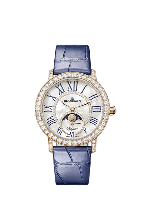 Blancpain Ladybird Colors Phases de Lune 18K Red Gold & Diamonds Lady's Watch